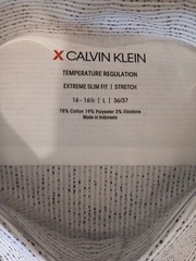 NWT Calvin Klein Men’s Large Extreme Slim Fit Temperature Regulation Dress Shirt