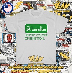 New Tee Benetton United Colors of Benetton Logo Men’s T-Shirt American T-Shirt