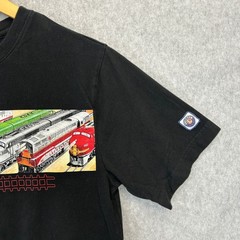 Lionel Trains SS Tee T-Shirt Black Graphic Locomotive Railroad Print Mens Small