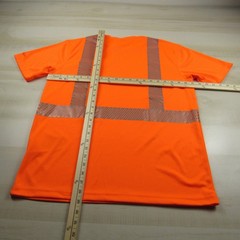 Carhartt Shirt Mens Medium Bright Orange Reflective Class 2 R Tech Performance
