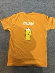 Next Level Apparel Orange Mens M Regular Fit Beer Frog Graphic Tee