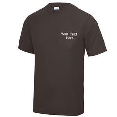 Personalised Custom Embroidered Just Cool Awdis Cool T-shirt Gym Stag Do Hen