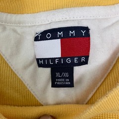 Tommy Hilfiger Men’s Vintage 90s Waffle Knit Long Sleeve Thermal Shirt Yellow XL