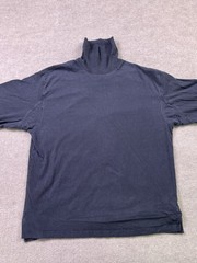 Duluth Trading Co. Longtail Mens Turtle Neck Long Sleeve T Shirt Size L Blue