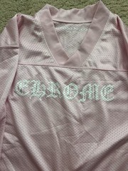 Pink Chrome Hearts Warm Up Jersey Size S