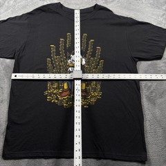 Disney T-Shirt Mens XL Black David Kopet Game Of Coins Scrooge McDuck Cartoon