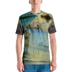 Salvador Dali T-shirt Elephants Famous Paintings All Over Printing Tee Shirt