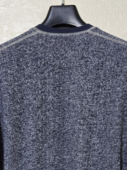 J.Crew Wallace & Barnes Blue Marled French Terry Henley Shirt Medium