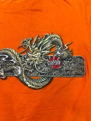 Vintage Japanese Dragon Japan Orange Single Stitch Tee