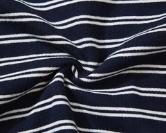 Mens Long Sleeve Striped Henry Shirt 300G Heavyweight Sailor T-Shirt Casual TEE