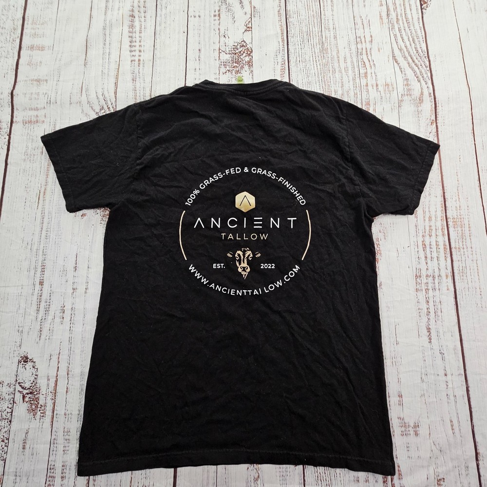 Ancient Tallow econscious Black Short Sleeve Cotton T-Shirt Men’s L