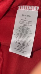 Von Dutch Red Football Jersey Mens Large Oversized Y2K Streetwear New Shirt