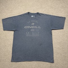 O’neill Mens Shirt Size XL Gray Short Sleeve Crew Neck Graphic Tee Casual Surfer