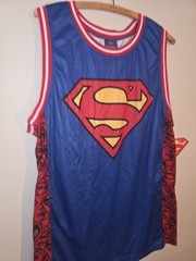 Superman DC Comics Basketball Jersey Superman Sleeveless Tank LARGE