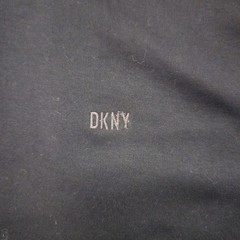 NWT DKNY Mens XL Black Solid Crew Neck Short Sleeve Logo Jersey Tee DK00SK556