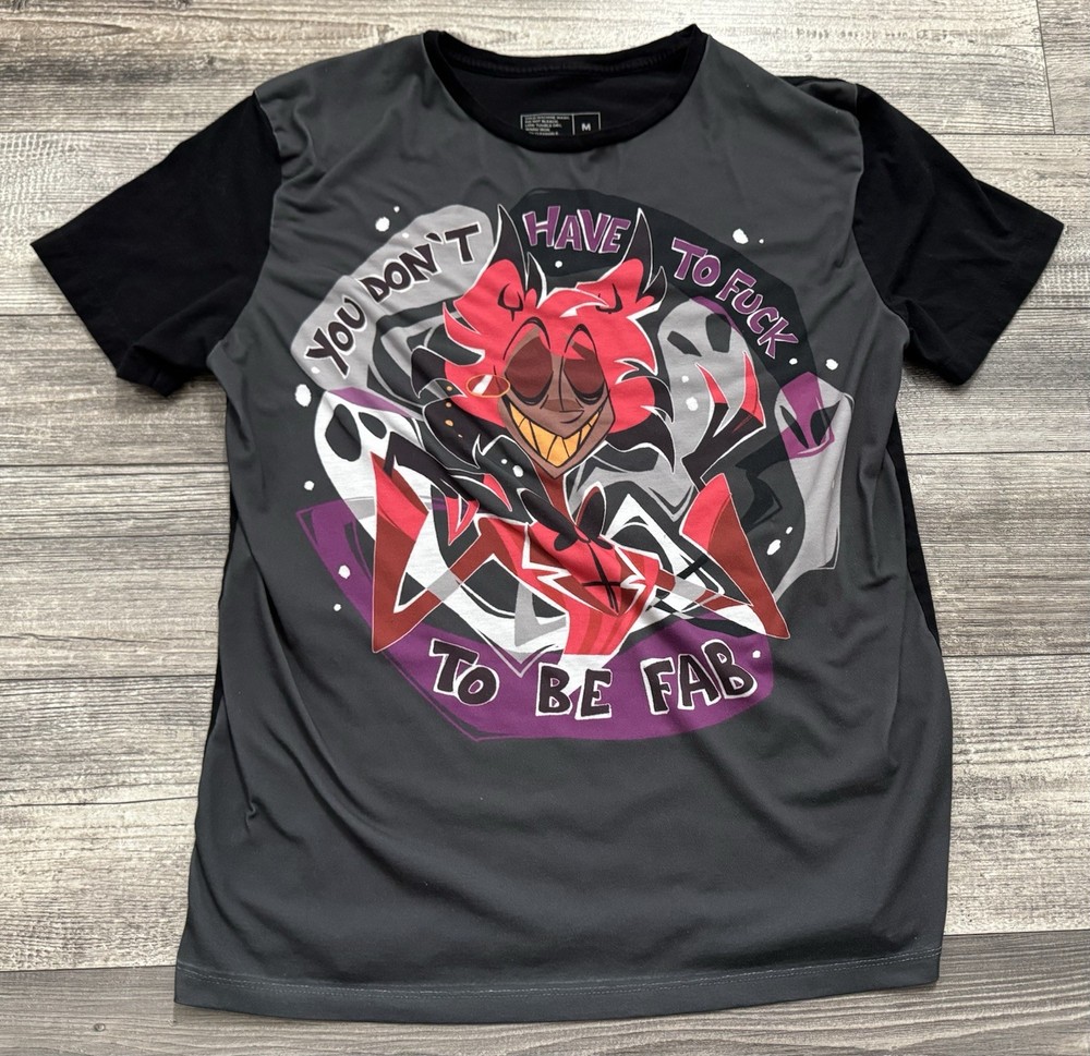Alastor Hazbin Hotel Shirt Adult Medium You Don’t Have To F**k To Be Fab