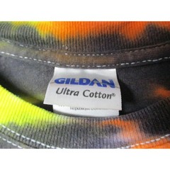 Gildan Multicolor Bold Graphic Artistic Short Sleeve Tie Dye T Shirt Medium