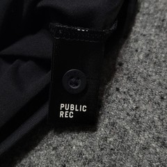 Public Rec Shirt Large Black Adapt Henley Casual Comfort Stretch Performance