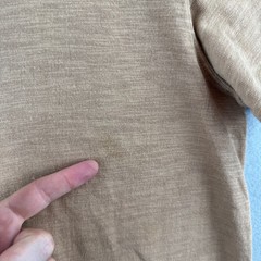 Non Stock Knitting Mills T Shirt Mens Medium Tan Knit Cotton Crewneck Retro