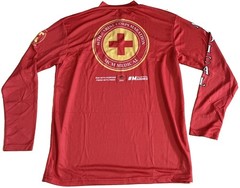 USMC Size L 26TH Marine Corps Marathon 2021 Medical Corpsman 1/4 Zip T-Shirt