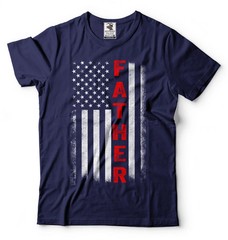 Mens Father Patriotic Shirt USA Flag Patriotic Tee Father’s Day Patriotic Shirt