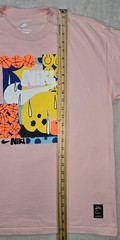 Mens Nike Max90 AIR Tee Artist David Bruce Cotton Graphic T Shirt Medium Pink
