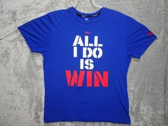 Everlast “All I Do Is Win” Men’s T-Shirt Blue Red White Graphic Large Boxing