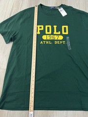 Polo Ralph Lauren Men Polo 1967 Athl. Dept. T-Shirt Green Tee Big & Tall 2XB