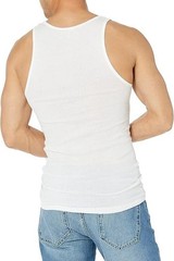 Men’s Tank Top 6 Pack 100% Cotton A-Shirt Wife Beater Undershirts Size S-4XL