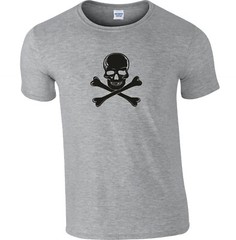 Skull And Crossbones T-Shirt – Punk Rock, 70s, Various Colours
