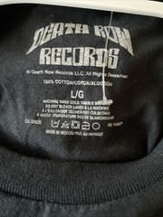 DEATH ROW RECORDS THA DOGGFATHER SNOOP DOGG BLACK S/S GRAPHIC T-SHIRT SIZE L NEW