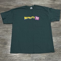 Activity TV 2000s On Demand Promo Tee Cartoon Show XL Nostalgia Grail RARE