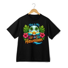 Retro Washed Cotton T-Shirt Vintage Hawaiian Sunglasses Tropical Casual Top