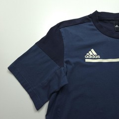 Adidas Mens Shirt Medium Blue Built For Purpose Colorblock Zip Pocket Sports Tee