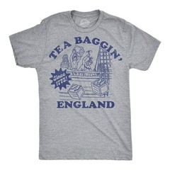 Mens Funny T Shirts Tea Baggin England Sarcastic Fourth Of July Graphic Novelty