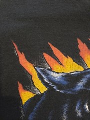 Born Wild Panther Shirt XL Double Sided Used Black 90’s Biker Motorcycle