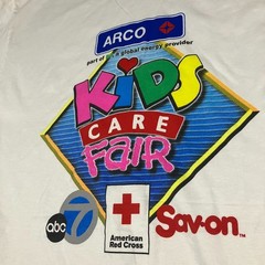 Gildan ARCO Kids Care Fair T-Shirt Men’s Large White Graphic Charity Tee