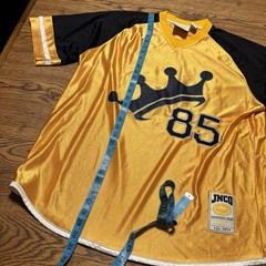Vintage Jnco Jeans Stitched 90s Skater Hip Hop Baggy Jersey #85 Shirt Sz Med Y2K