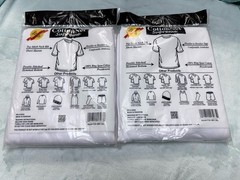 CottonNet Supreme T-Shirt Round Neck Short Sleeve Size 6XL Shirt White 2 pack