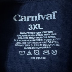 Carnival Cruise Ships Line Vibes Navy Blue T-Shirt Men’s 3XL