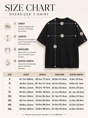 Men’s Oversized Cotton T Shirt Unisex Streetwear Vertical LEGEND Graphic Tee