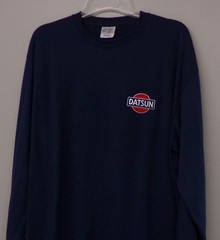 DATSUN Old Logo Embroidered Long Sleeve T-Shirt S-6XL, LT-4XLT Nissan New
