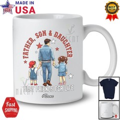 Custom Name Father And Son Daughter Best Friends; Father’s Day Dad Family Shirt