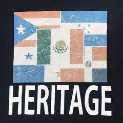 Jerzees Shirt Mens Large Black Dri-Power Active Heritage Flags Graphic T-Shirt