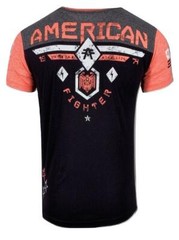 AMERICAN FIGHTER Men’s T-Shirt FAIRBANKS Athletic Biker Black MMA S-5XL