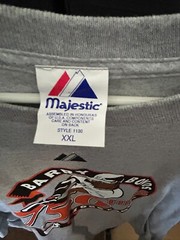 Majestic Barry Bonds 2007 Mens XXL 756 Home Runs Grey