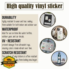 LAVENDRIX Fruit of The Spirit Stickers 3×2 Vinyl Bible Verse