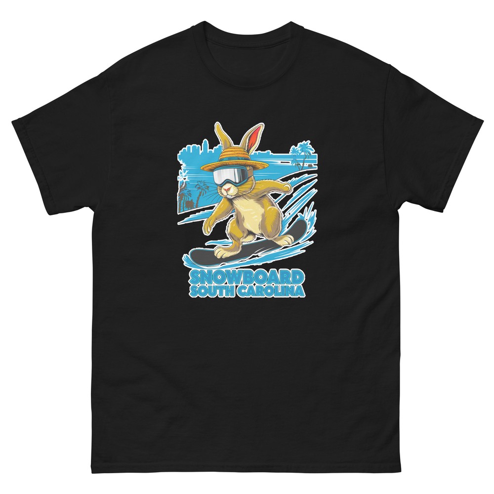 Snowboard South Carolina Rabbit USA Snowboarding Animal T-Shirt