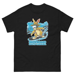 Snowboard South Carolina Rabbit USA Snowboarding Animal T-Shirt