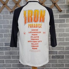 Under Armour Project Rock Iron Paradise Brahma Bull 3/4 Raglan Tee Men’s Large